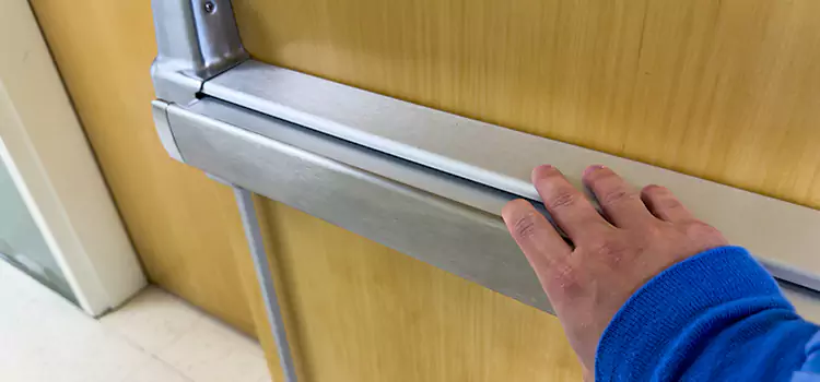Installing a Push Bar on a Door Newburyport